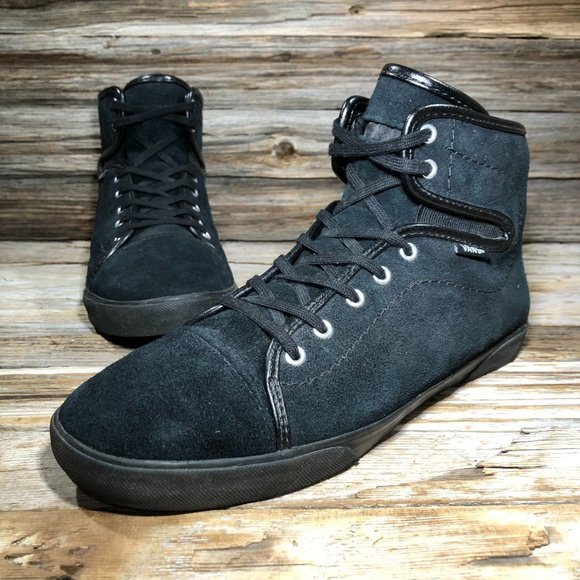 black leather vans uk